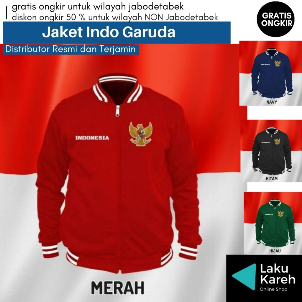 JAKET INDO GARUDA - Jaket Indonesia Garuda / Jaket Kemerdekaan