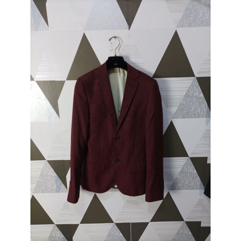topman blazer red  jas casual