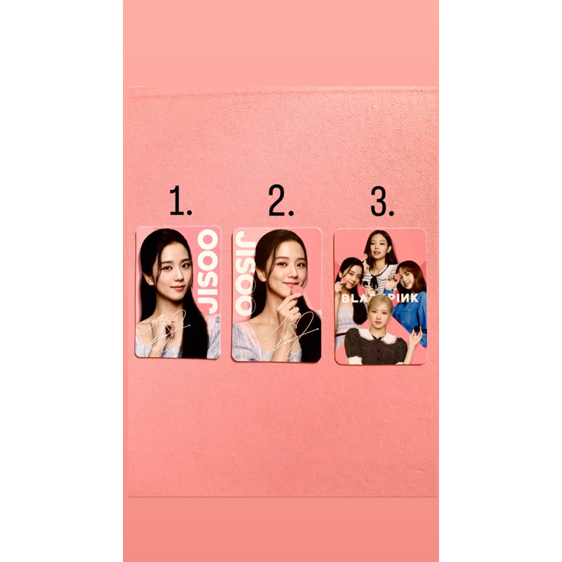 Photocard Jisoo Blackpink Oreo