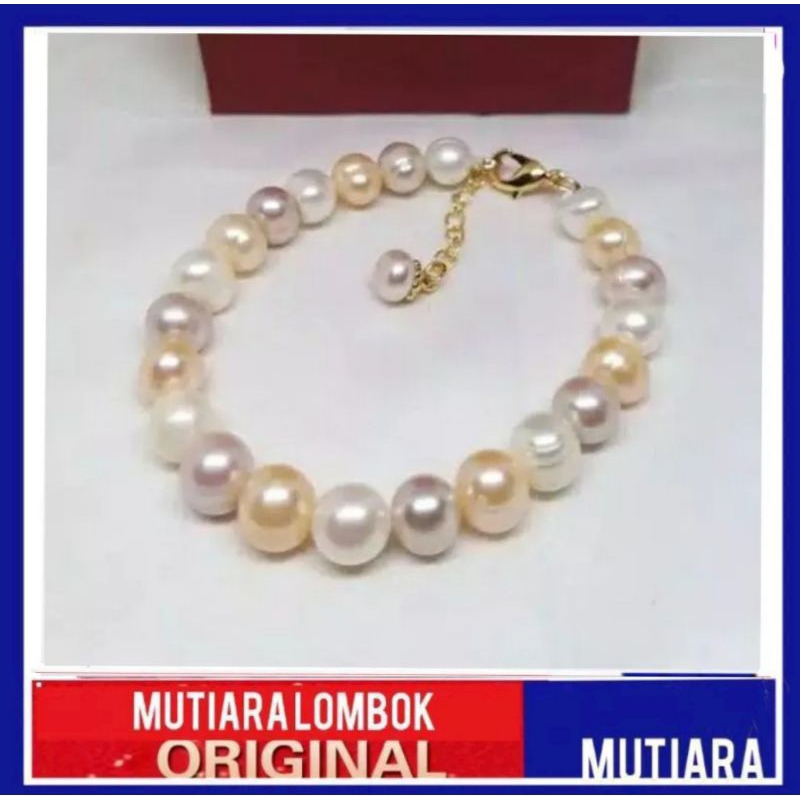 Gelang mutiara lombok asli gelang mutiara air tawar gelang lombok perhiasan mutiara jewelery pearl