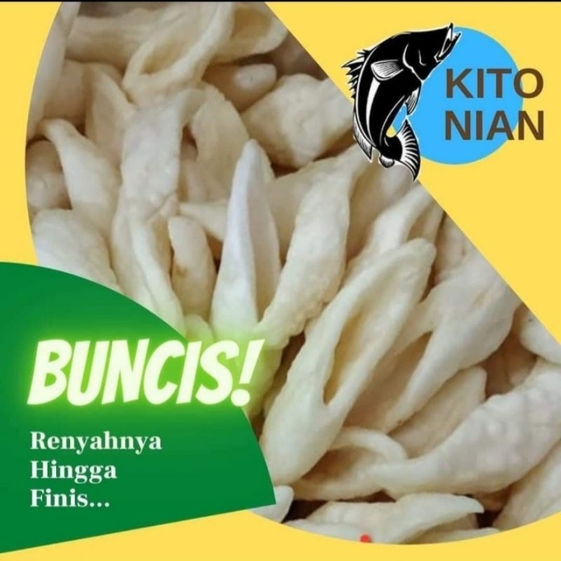 

[COD] Kerupuk buncis khas palembang ukuran 250g || Kerupuk asli ikan tenggiri khas palembang kerupuk buncis