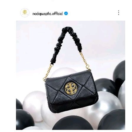 New with tag Nada Puspita Power Puff Bag in Black