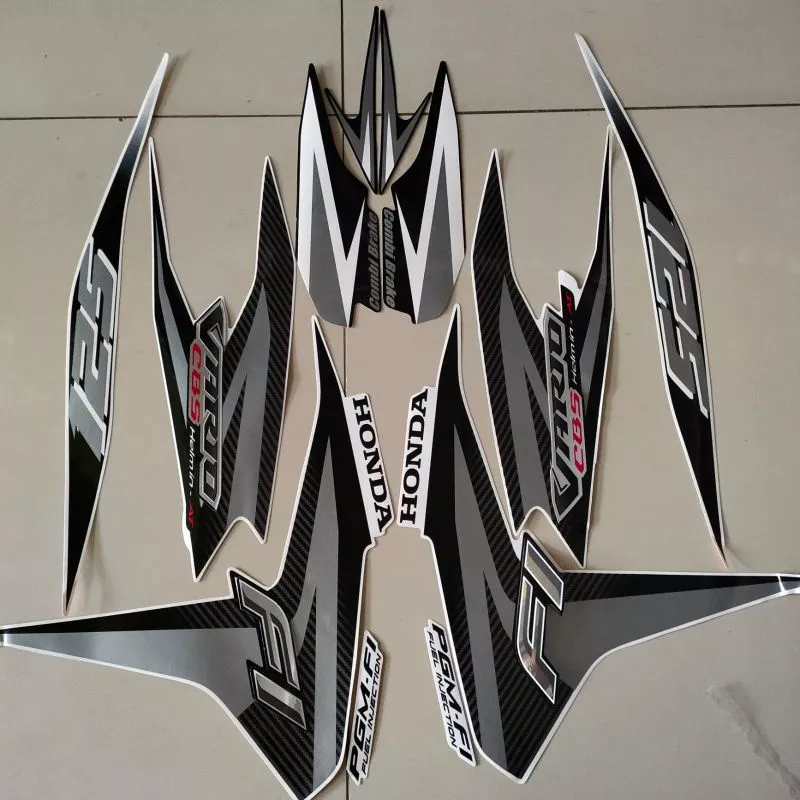stiker striping vario 125 cbs old 2012 putih list body standar berkualitas original