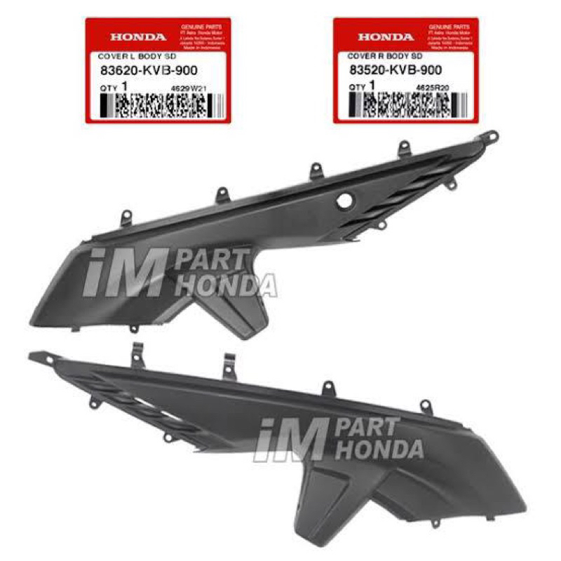83520-KVB-900 83620-KVB-900 Sambungan Body Cover L R Body Side Kanan Kiri Vario 110 CW Old Karbu