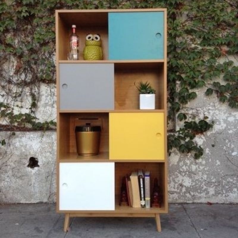 lemari rak buku minimalis modern