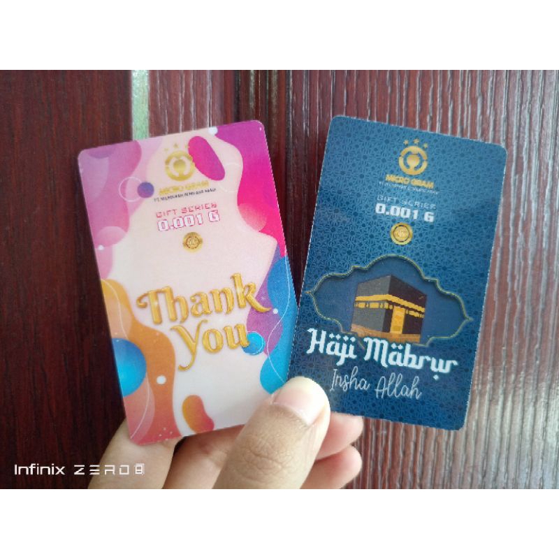 Emas Mini Microgram logam mulia 0,001gr