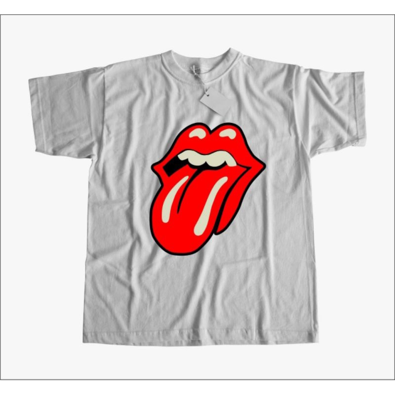 kaos anak ROLLING STONES PUTIH anak laki - laki perempuan kaos kids