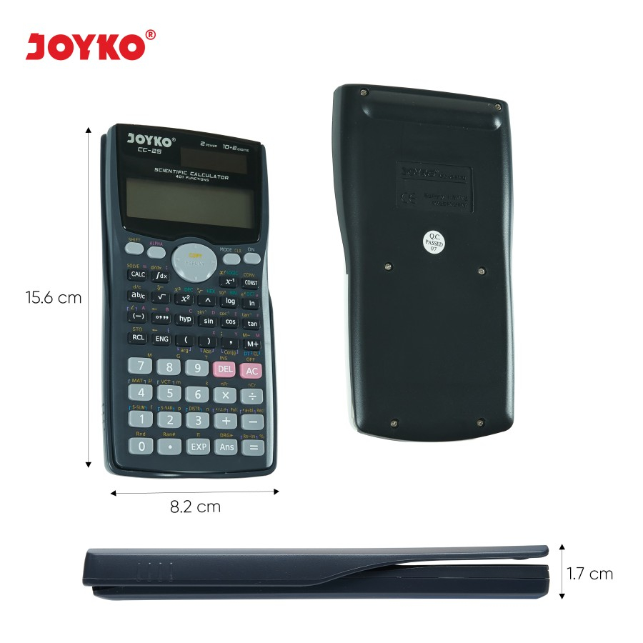 

YUH CALCULATOR SCIENTIFIC JOYKO CC-25 / Kalkulator Ilmiah