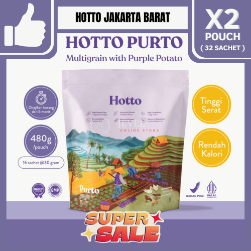 

HOTTO PURTO MULTIGRAIN 2 POUCH ( 32 SACHET )
