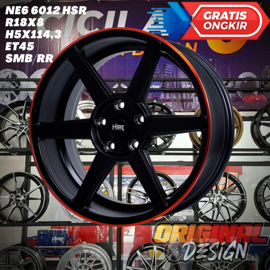 Velg Mobil Ring 18 HSR NE6 R18 Untuk Delica , Expander , FTO , Grandis