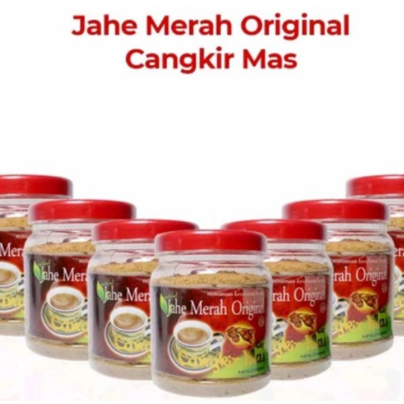 MINUMAN KESEHATAN HERBAL MURNI SARI JAHE MERAH ORIGINAL CAP CANGKIR MAS