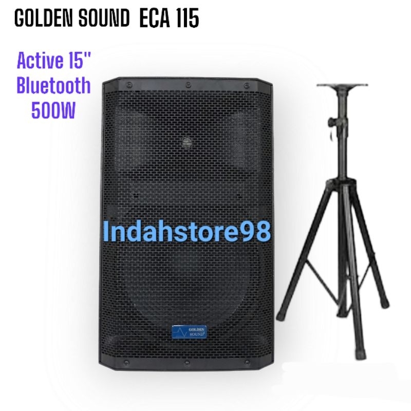 Speaker Aktif 15 Golden Sound ECA 115 PRO Bluetooth MP3 Radio FM Xbass Original
