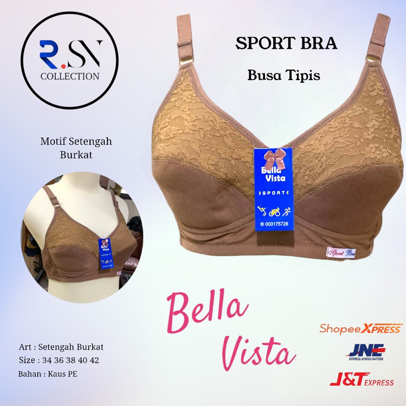 Pakaian Dalam Wanita Spot Bra Wanita Model Setengah Burkat Tanpa Kawat Dan Busa Kaitan 2