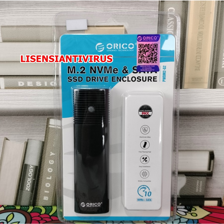 Enclosure NVME Enclosure ORICO M2 NVMe M2 SATA NGFF PWDM2-G2 PWDM2G2