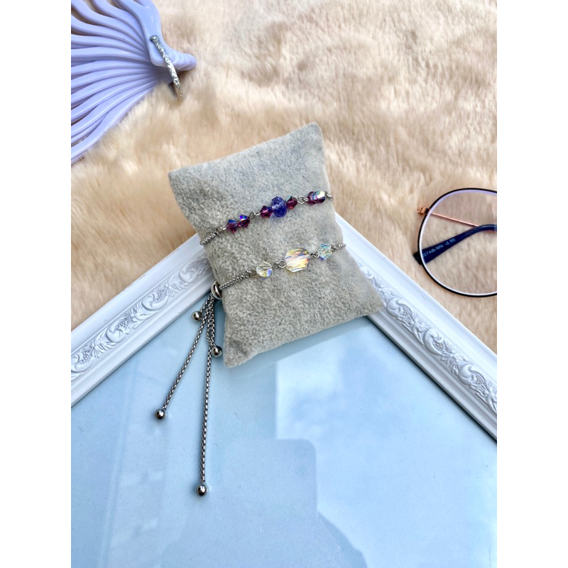 Gelang Wanita Tali Serut Swarovski