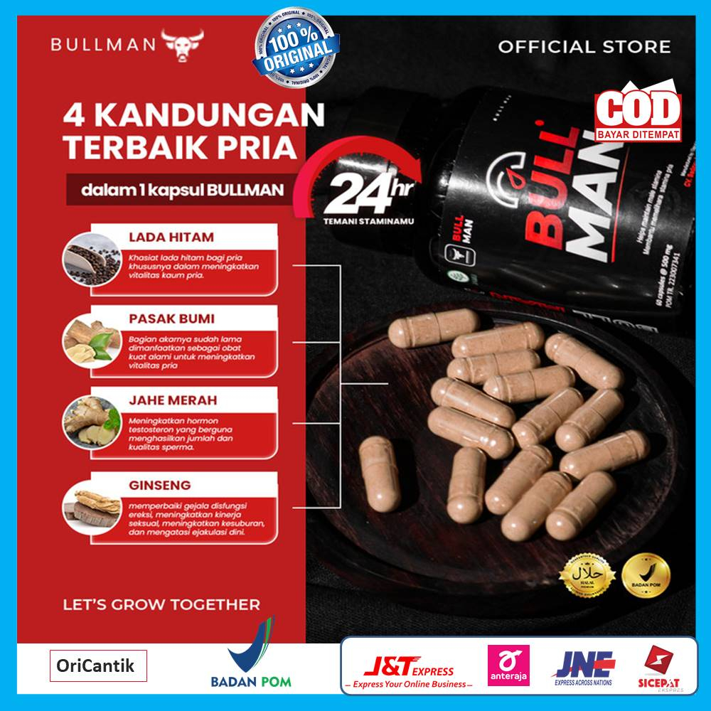 Bullman Original Penambah Stamina Pria Tahan Lama