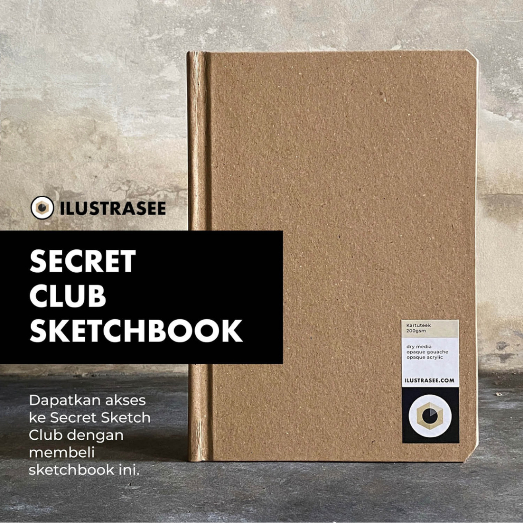 

Ilustrasee Secret Club Sketchbook A5 - 200gsm