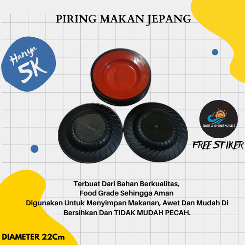Piring Makan Jepang Plastik