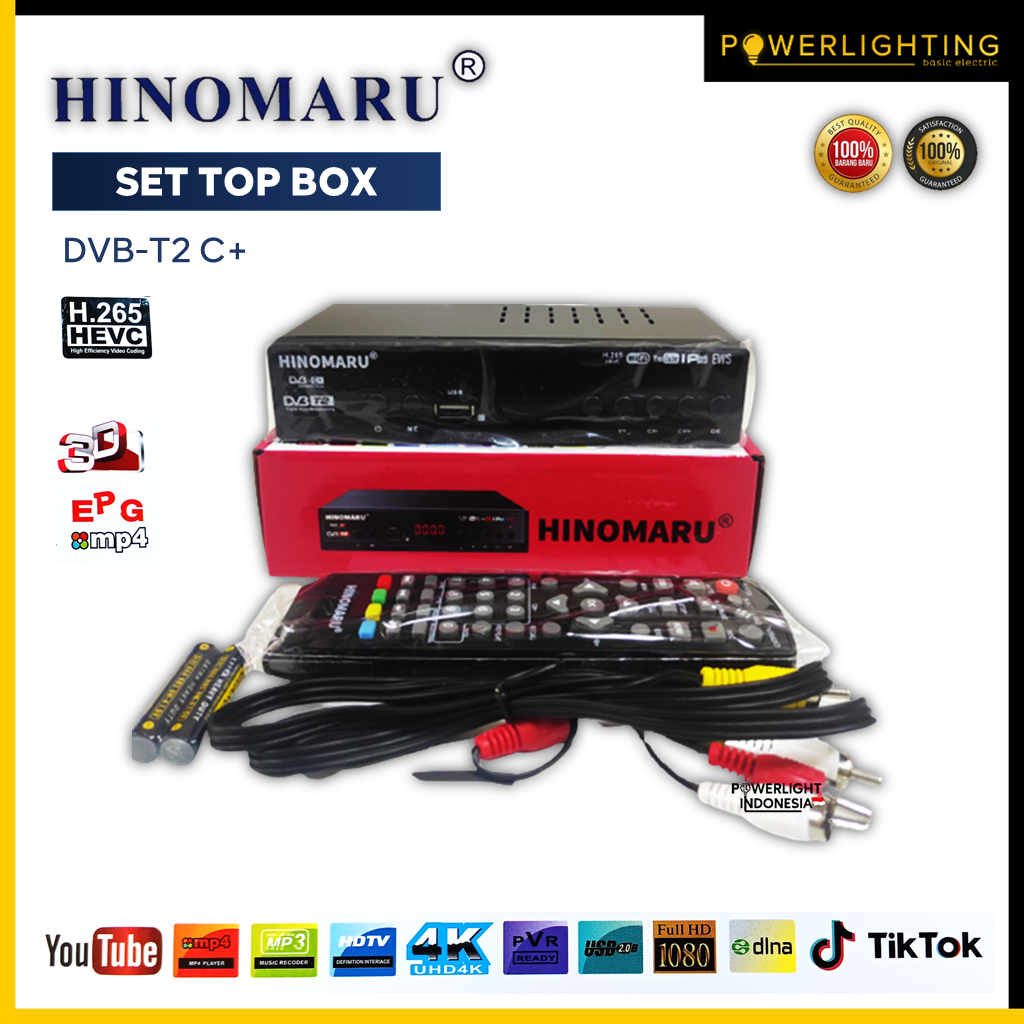 Set Top Box TV Digital DVB-T2 C+ HINOMARU