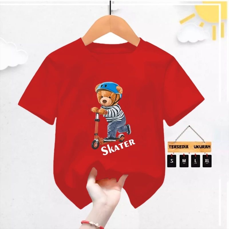 kaos anak anak  SKETBOT beruang 1/10tahun
