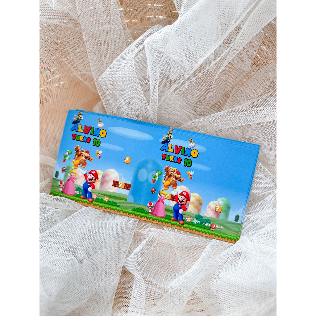 

Mario Bros Label Susu Kotak / Ulang Tahun / Label Dessert Table Birthday