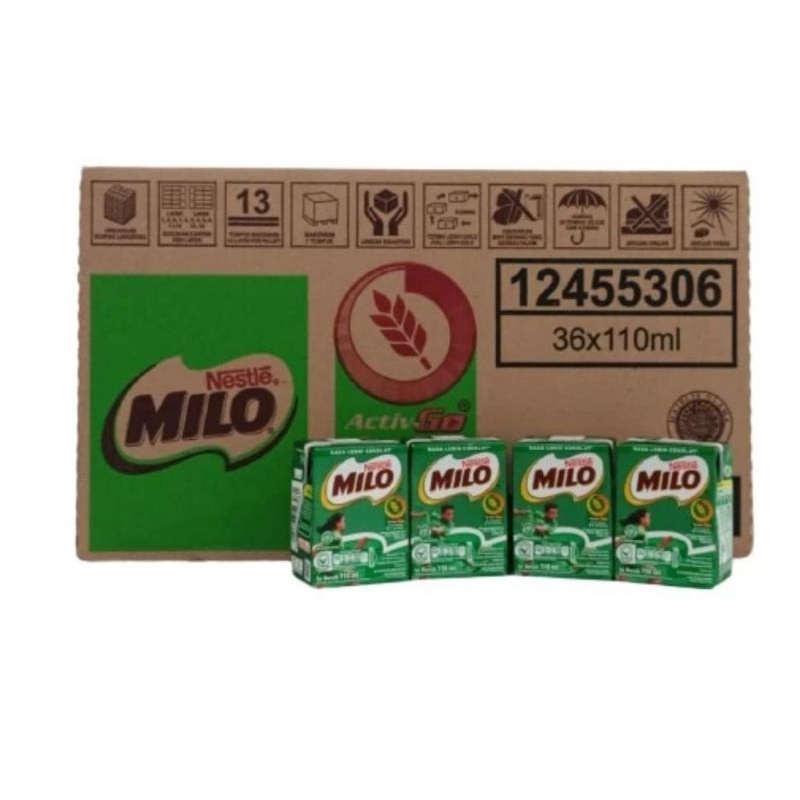 

Susu Milo UHT Activ Go ukuran kemasan 110ml