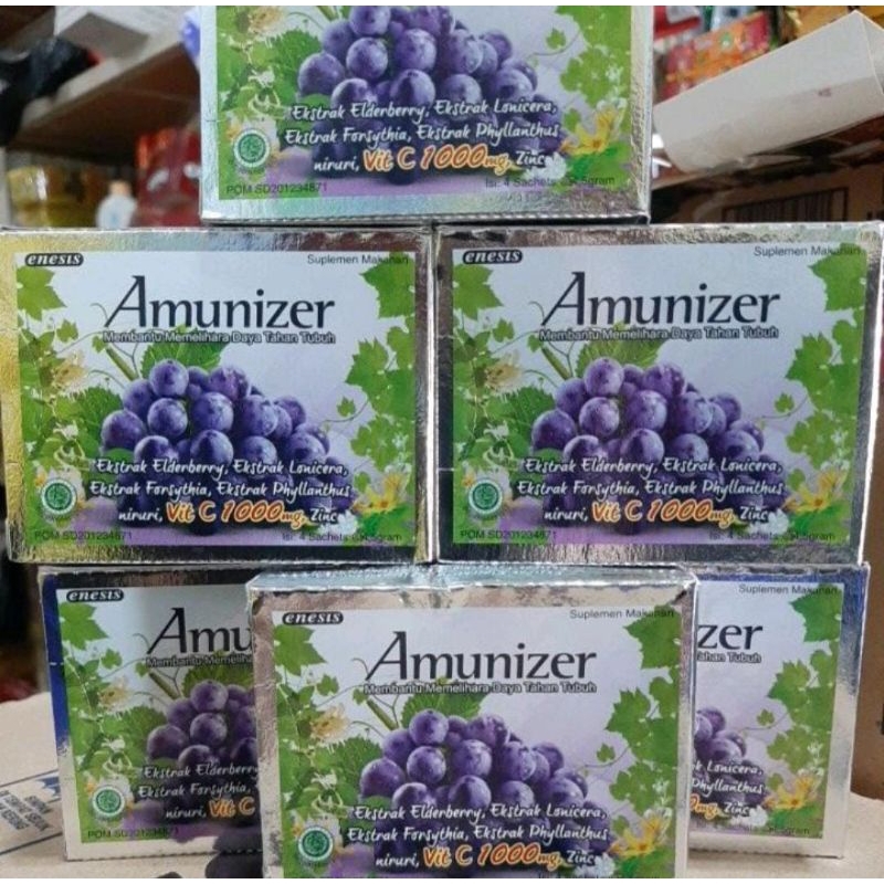 PROMO AMUNIZER VITAMIN C 1000 MG ISI 4 SACHET - MINUMAN VITAMIN SACHET