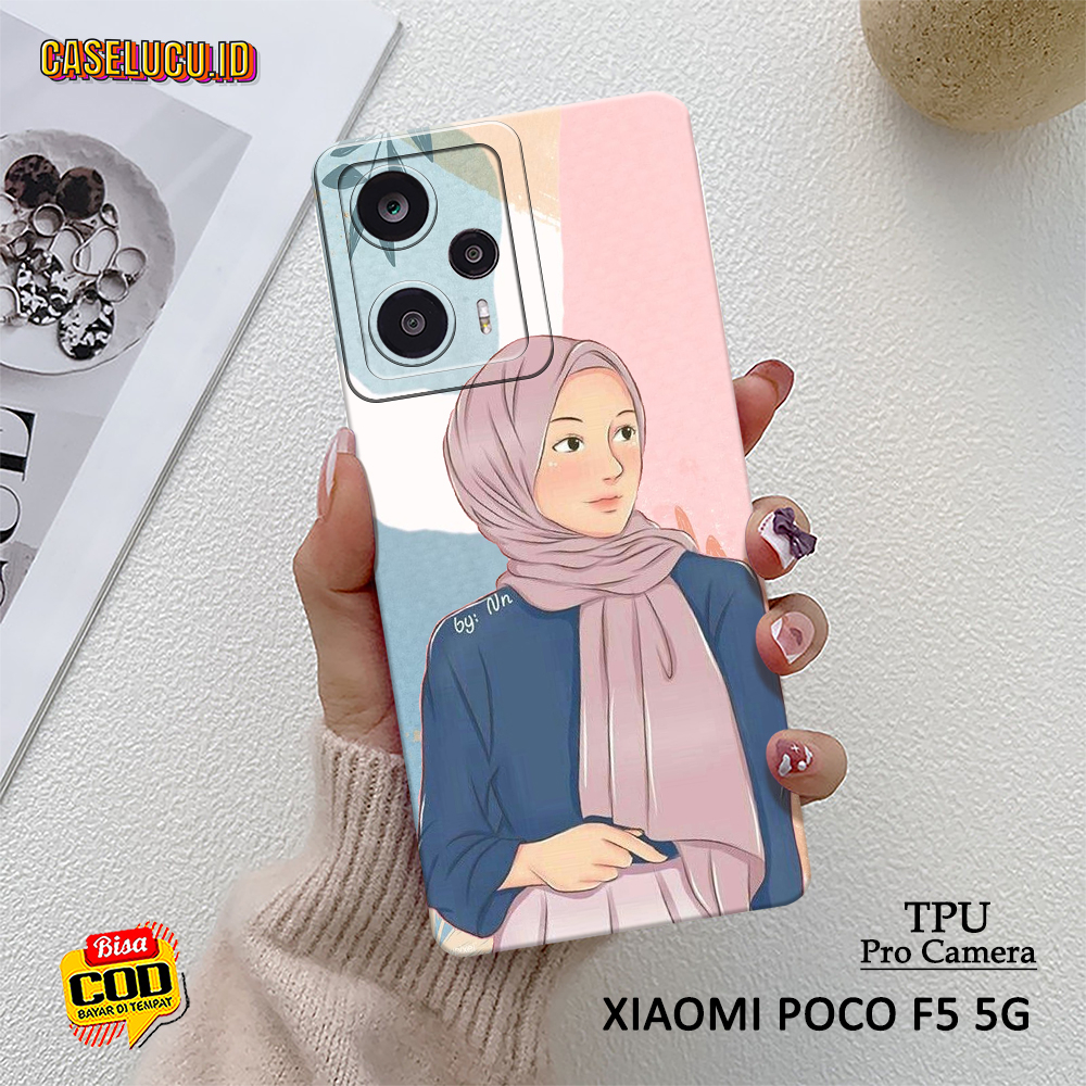 Softcase Hp Xiaomi Poco F5 5G Terbaru - Fashion Case Hijab - Case Xiaomi Poco F5 5G  - Casing Hp Xia