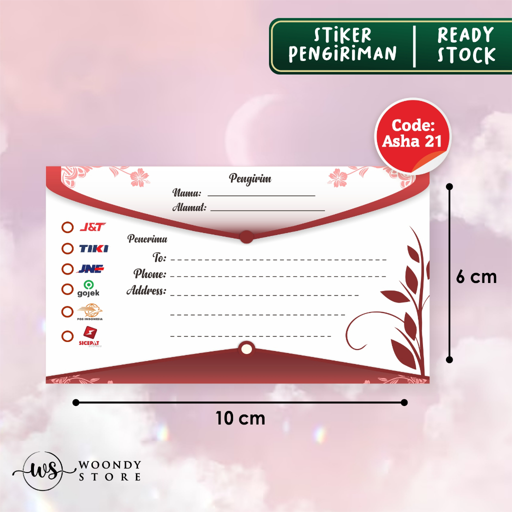 

STIKER LABEL PENGIRIMAN OLSHOP ASHA 21