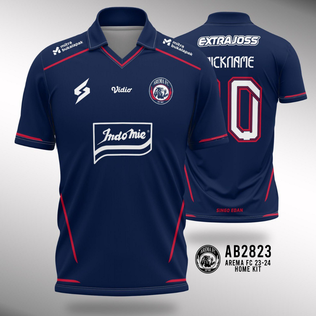 Kaos Atasan Jersey Sepakbola Liga Indonesia  - Jersey Arema FC 2023 - 2024