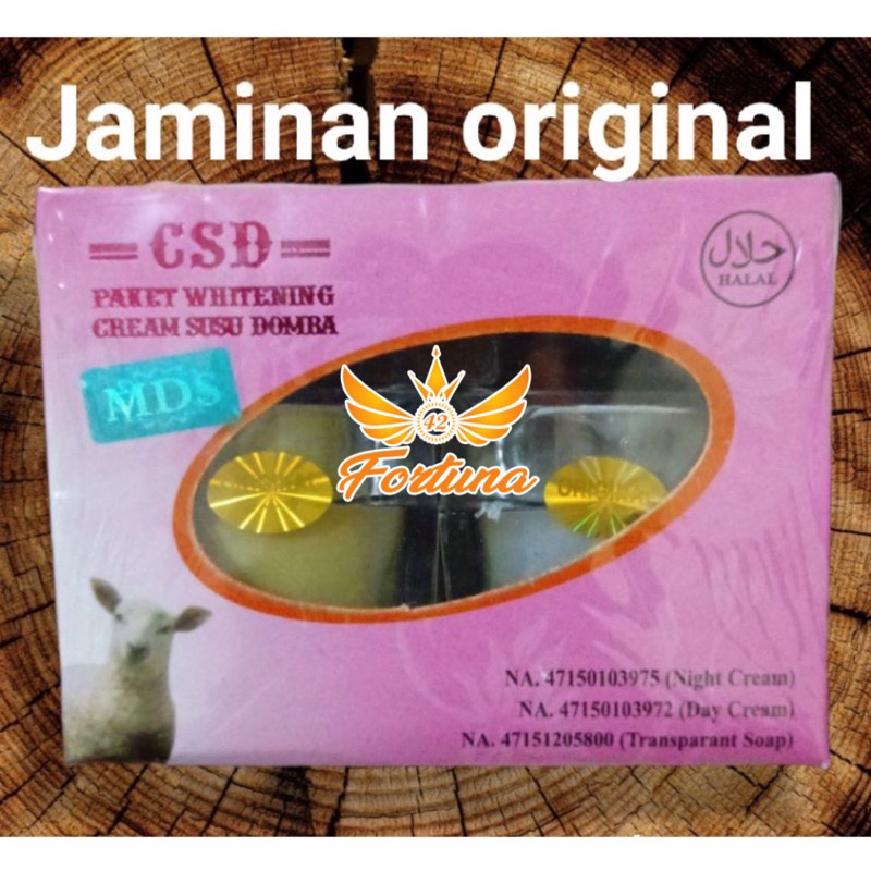 Cream susu domba BESAR 30gr Csd HOLO MDS ORIGINAL - cream whitening bpom - cream pemutih - cream jer