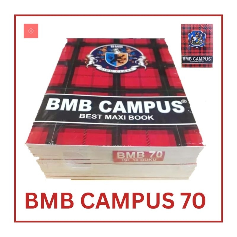 

Buku Tulis Panjang BMB Campus 70 Lembar Isi 10 Buku