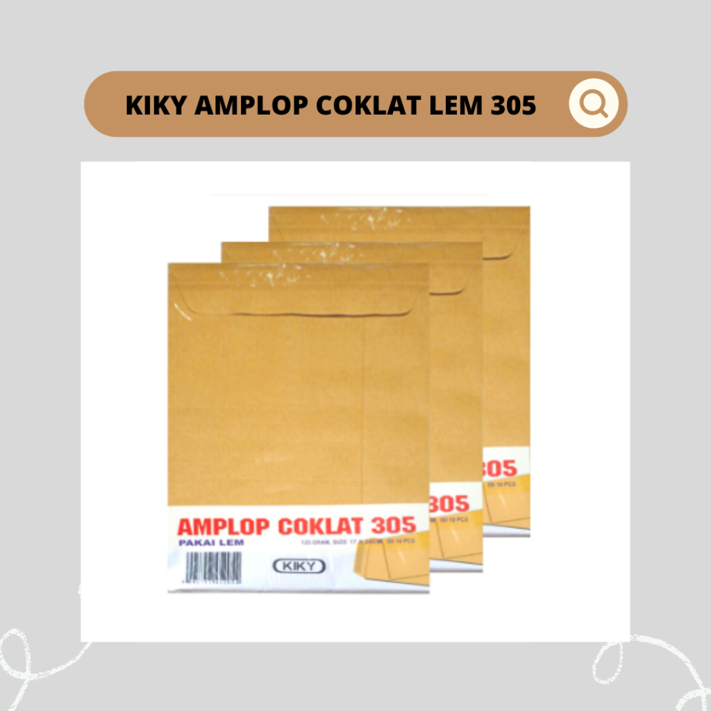 KIKY AMPLOP COKLAT LEM 305