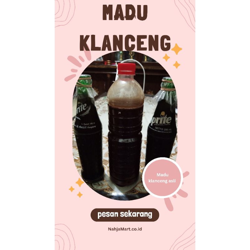 

MADU KLANCENG 100% ASLi (kemasan sprit & kratindeng)