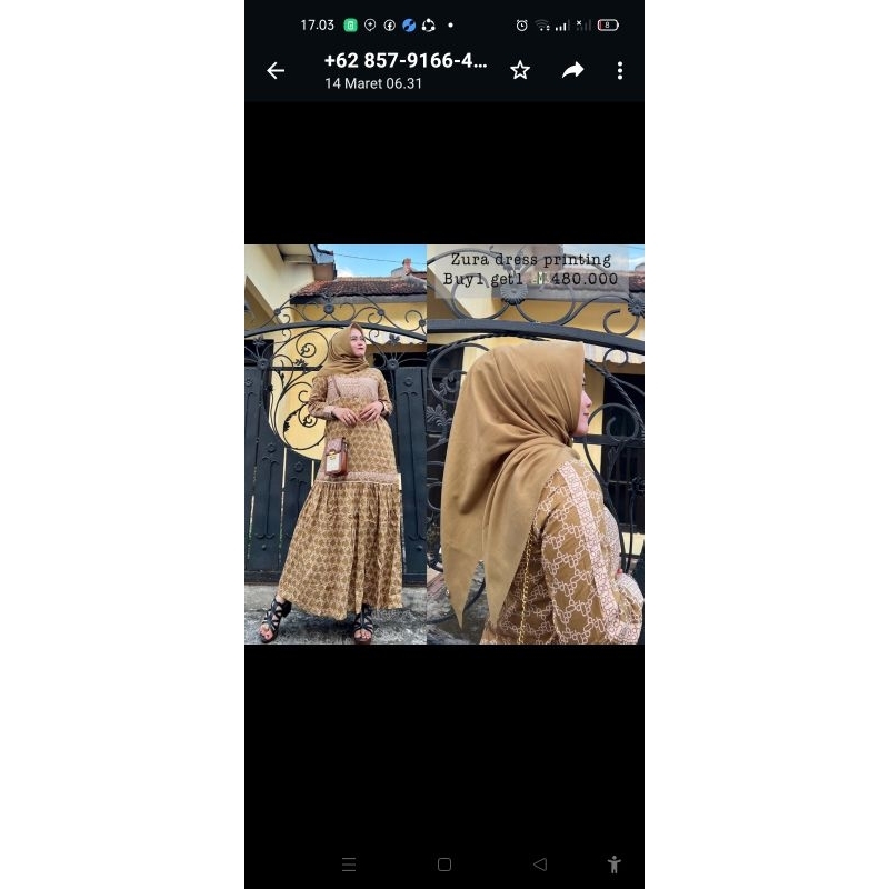 zura printing.gamis katun.gamis journey