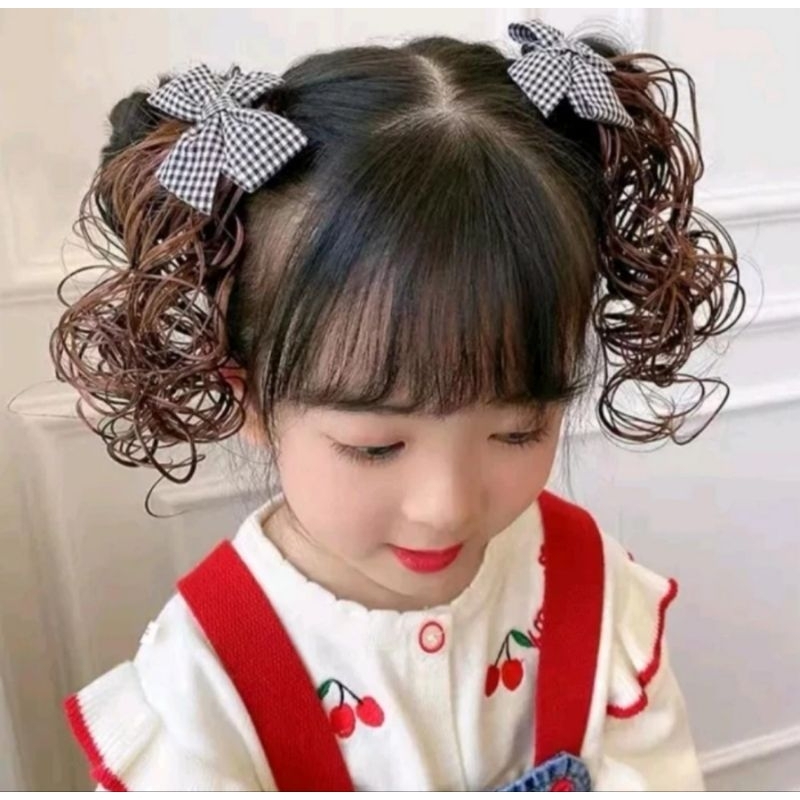 Jepit Jepitan Rambut Anak Model Wig Rambut Palsu