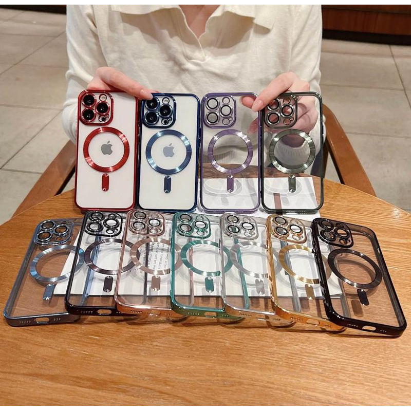 Case Iphone 13 / 13 Pro / 13 Pro Max / 14 / 14 Pro / 14 Plus / 14 Pro Max Case Softcase Chrome Magsa