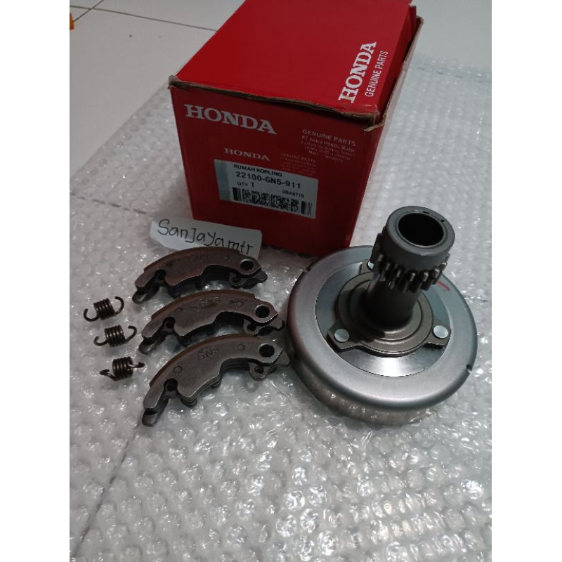 MANGKOK LONCENG GN5 + KAMPAS GANDA HONDA GRAND SUPRA X LAMA ASTREA ORIGINAL