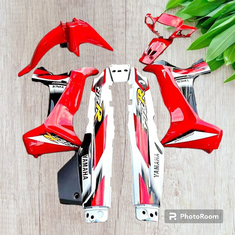 Fullset Body Halus Fiz R Sporty Full Set Fiz R Merah Putih Sporty
