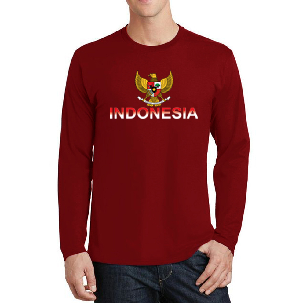 KAOS TANGAN PANJANG DTF | 17 AGUSTUS HUT RI GARUDA MERAH PUTIH 1 | KAOS TANGAN PANJANG PRIA | KAOS T
