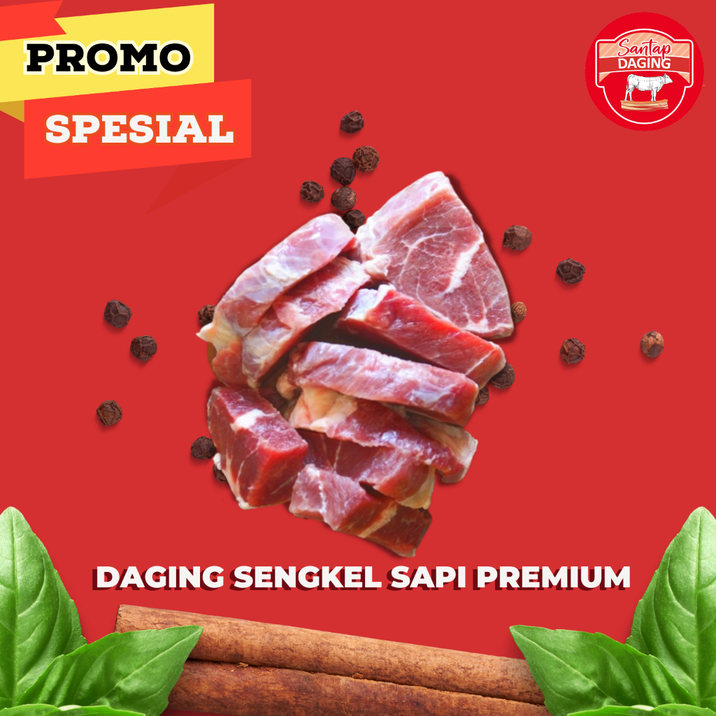 

Daging Rendang Sapi Potong Sengkel / Shankle Beef Australia Premium Import 1kg