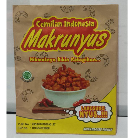 

Makaroni Makrunyus Kriuk Renyah Gurih Manis Cokelat BBQ Keju Mie Goreng Rumput Laut Potato - 21 Varian Rasa