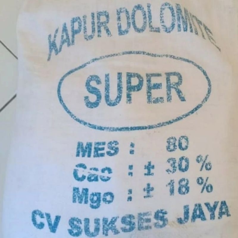 Pupuk Kapur Pertanian DOLOMIT / DOLOMIT SUPER 1Kg