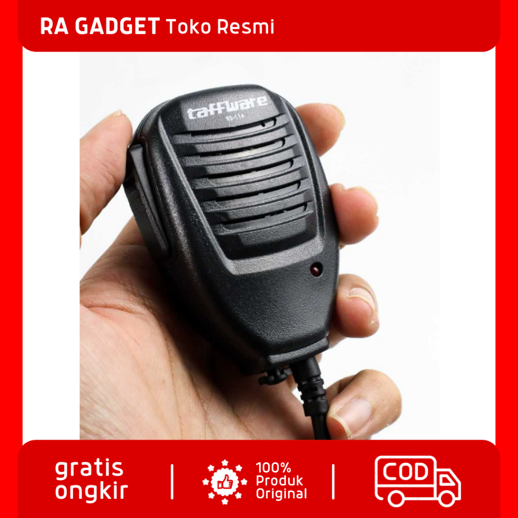 Speaker Microphone Push To Talk PTT for Baofeng Walkie Talkie Jarak Jauh / Ht Handy Talky Walkie Tal