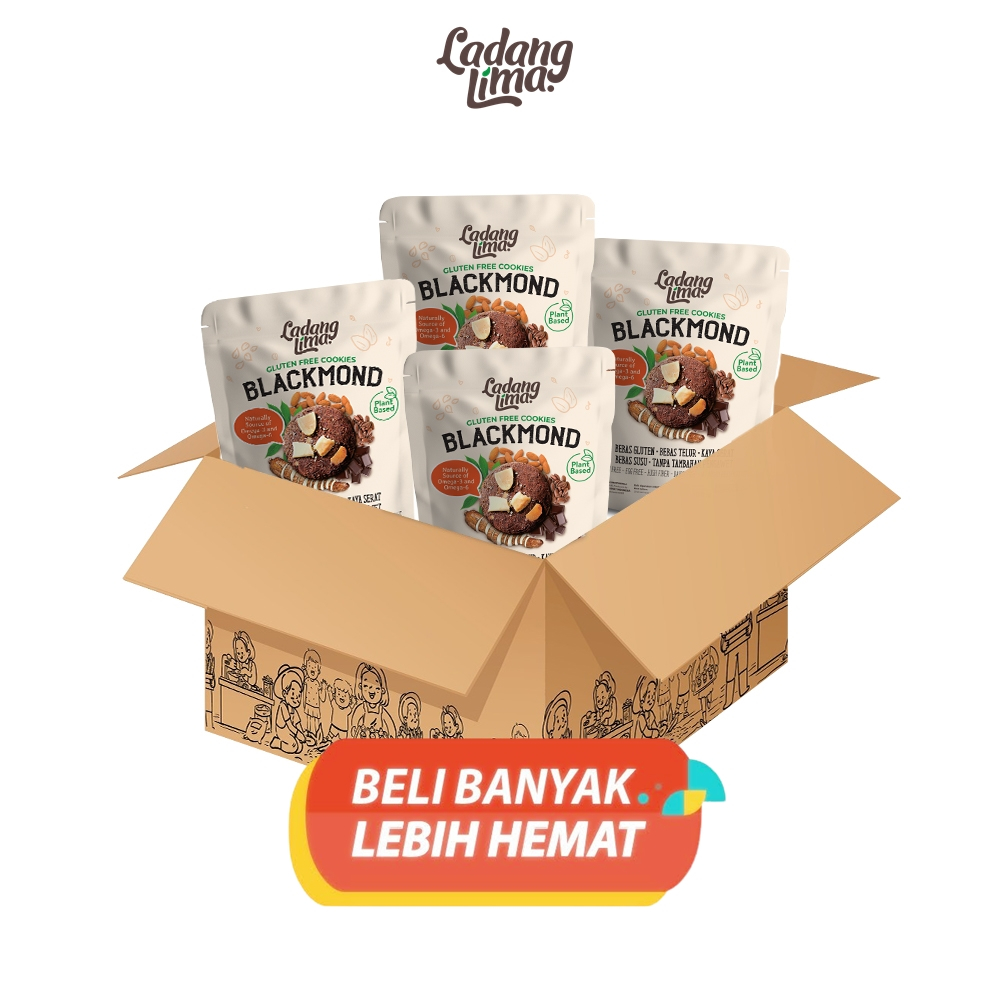 

1 Karton - Blackmond Cookies Ladang Lima | Gluten Free Snack With Protein