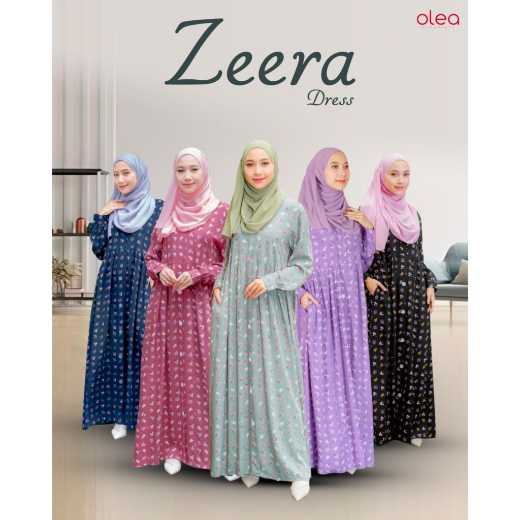 OLEA HIJAB ZEERA MOM DRESS RAYON