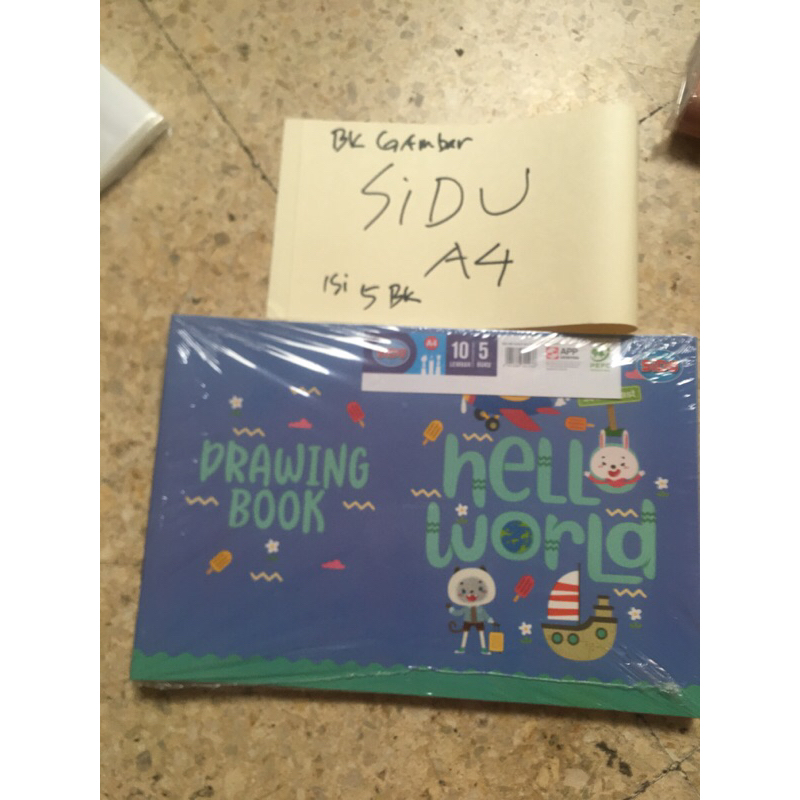 

BUKU GAMBAR A4 SIDU SINAR DUNIA TEBAL PUTIH KERTAS WARNA SENI MURAH 5 pcs per pak