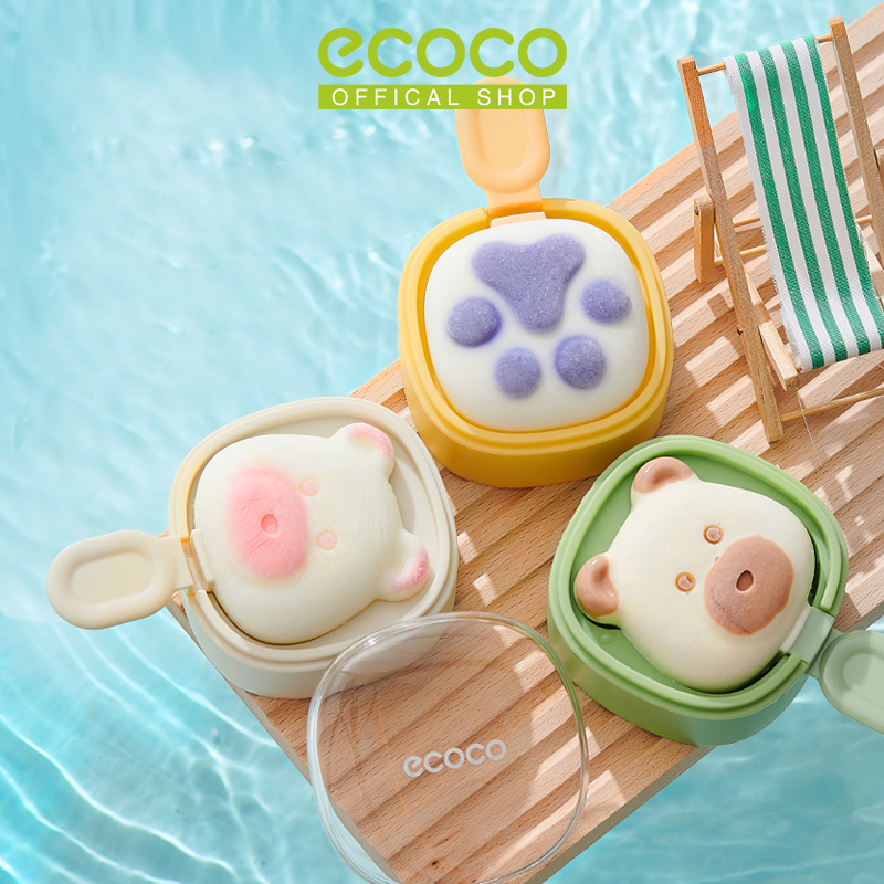 Ecoco Ice Cream Mold Paw White - Cetakan Ice Cream Popsicle Cetakan Es Batu Buah Kulkas Freezer