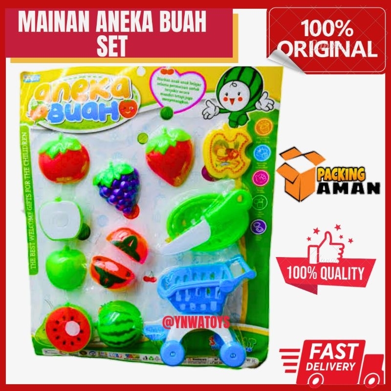 MAINAN ANAK BUAH SAYUR POTONG SET/MAINAN EDUKASI ANAK BUAH BUAHAN SAYUR SAYURAN SET/MAINAN ANAK PERE
