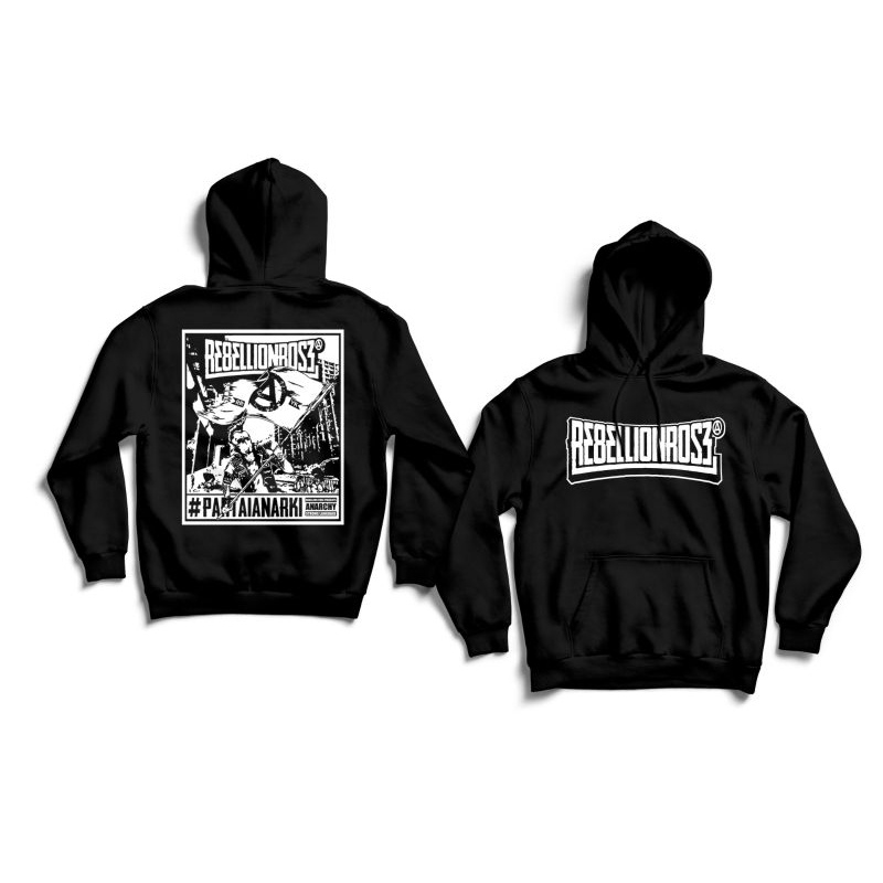 JAKET HOODIE REBELLIONROSE PARTAI ANARKI